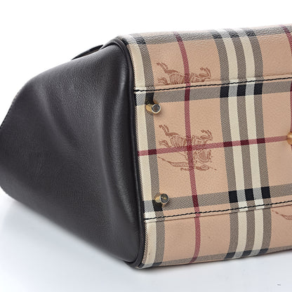 Burberry Haymarket Check Small Canterbury Tote Chocolate 10 of 13