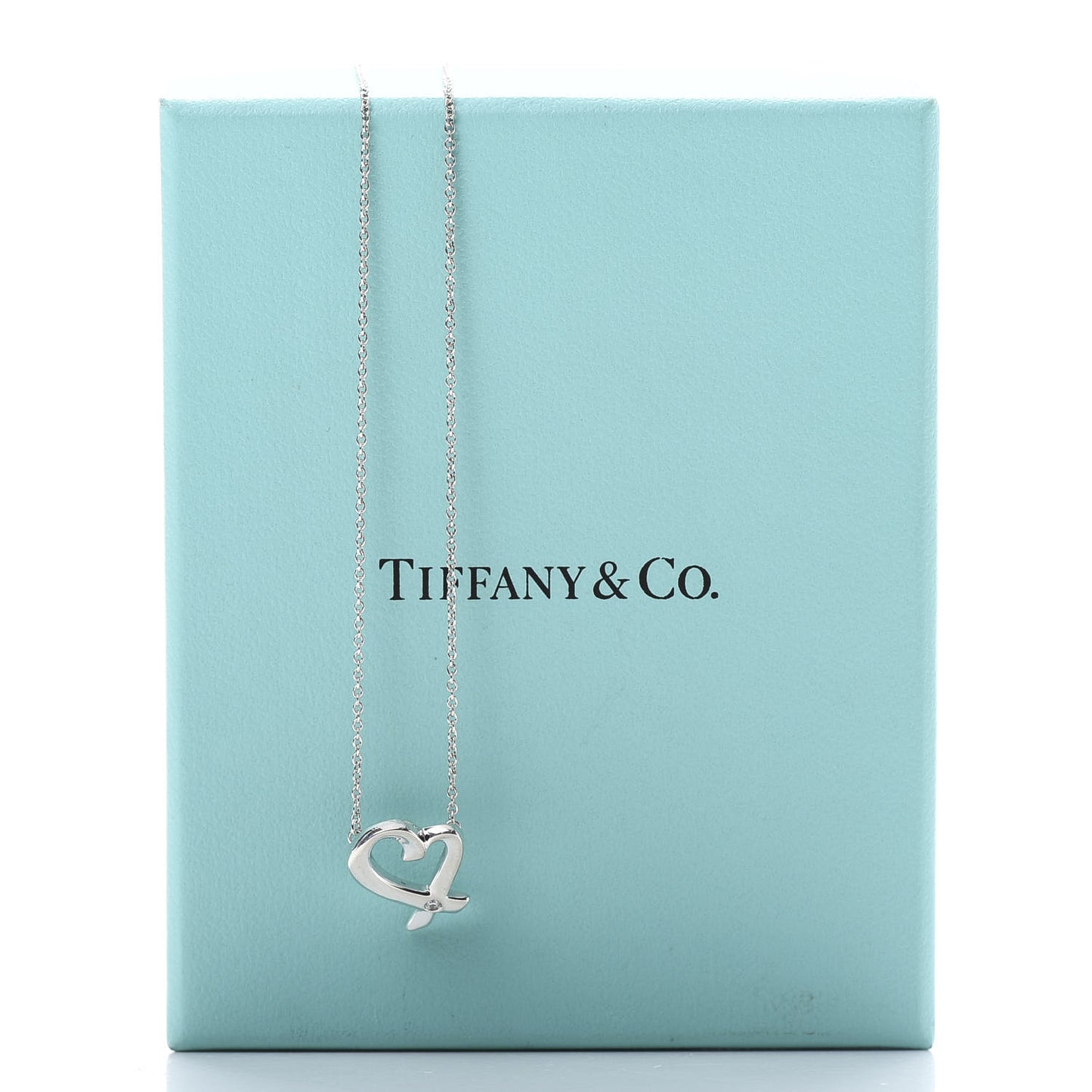 Sterling Silver Diamond Paloma Picasso Loving Heart Necklace