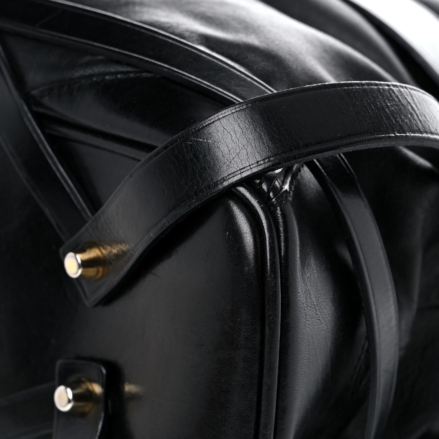 Burberry Soft Lambskin Bridle Calfskin Medium Gosford Hobo Black 16 of 26