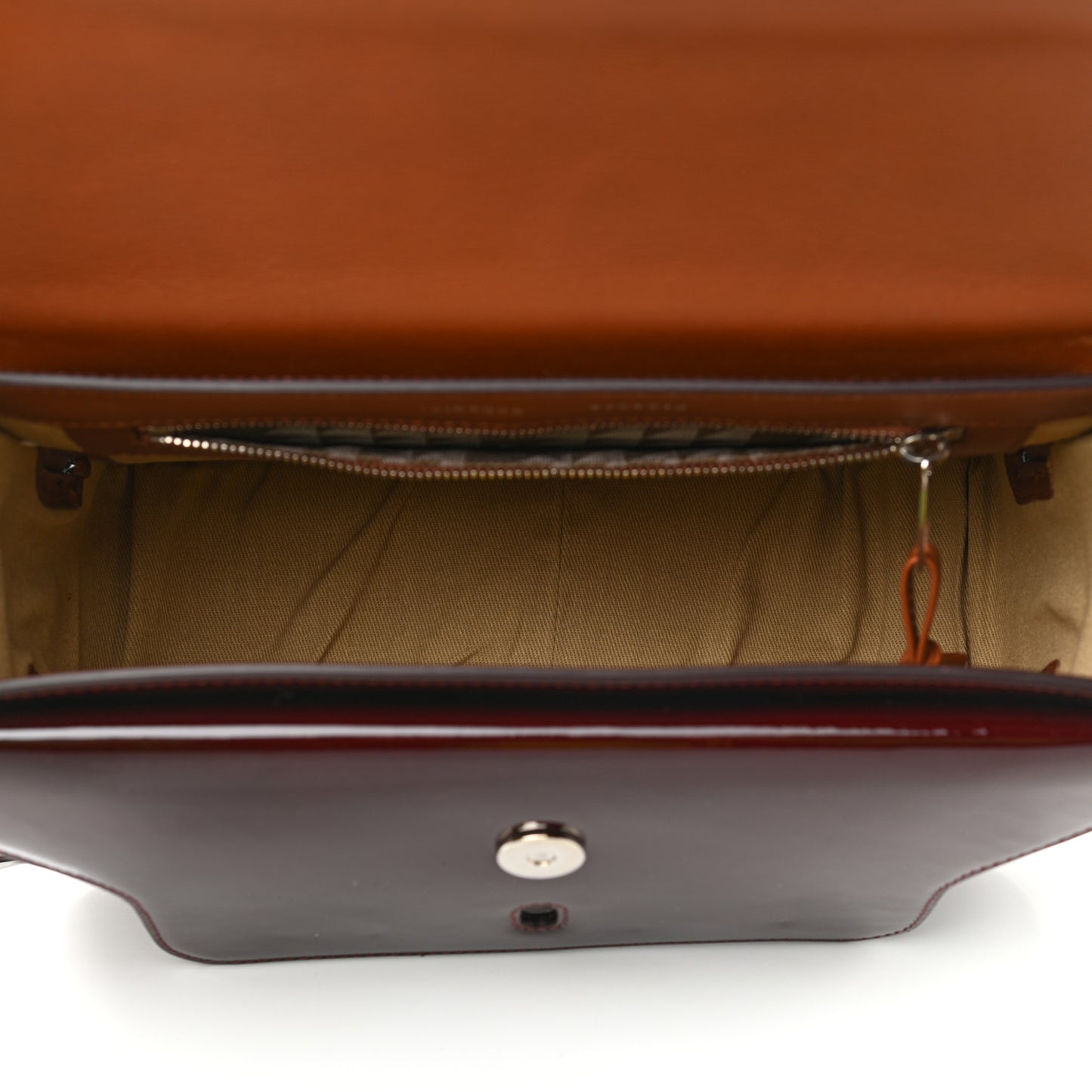 Patent Mini PS11 Classic Shoulder Bag Burgundy