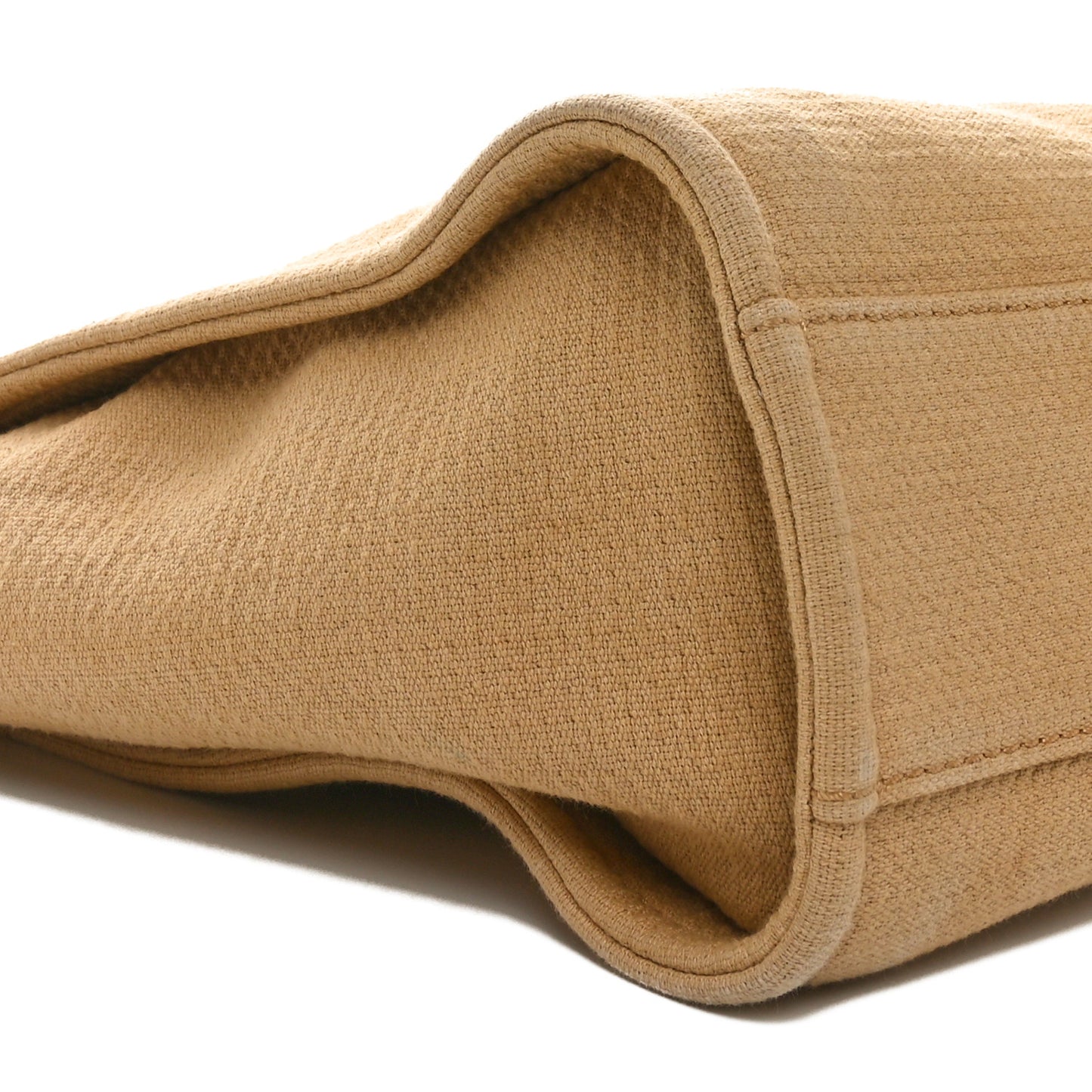 Mixed Fibers Small Deauville Tote Beige