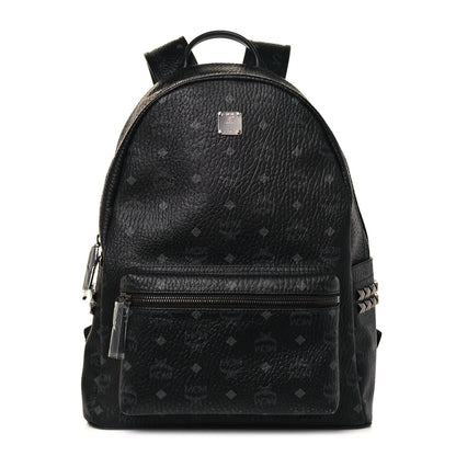 MCM Visetos Medium Side Studs Stark Backpack Black 1 of 14