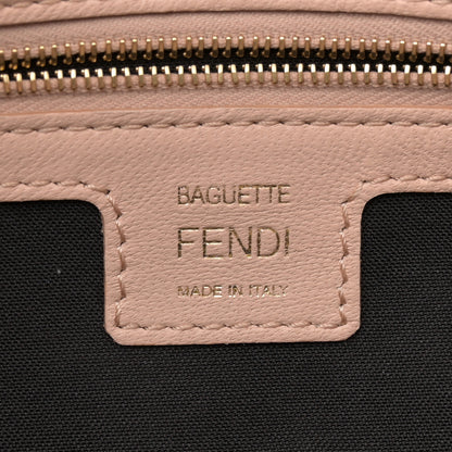Fendi Nappa FF 1974 Embossed Baguette Rosa Quarzo 6 of 10