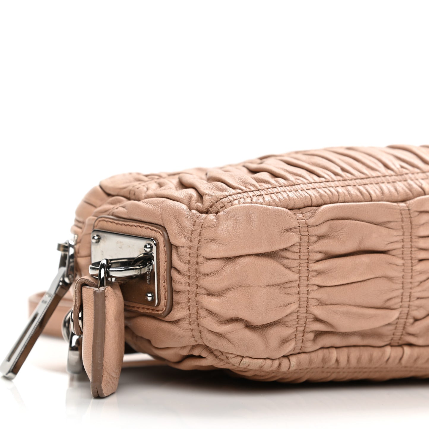 Nappa Gaufre Crossbody Bag Cammeo