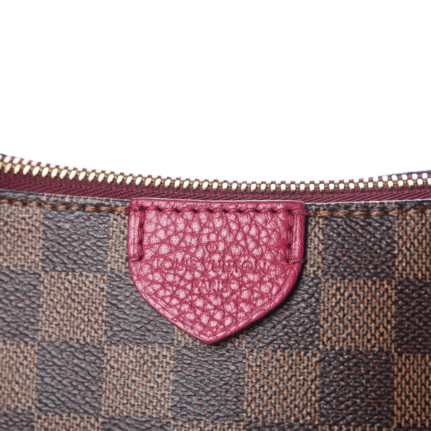 Damier Ebene Cuir Taurillon Hyde Park Fuchsia