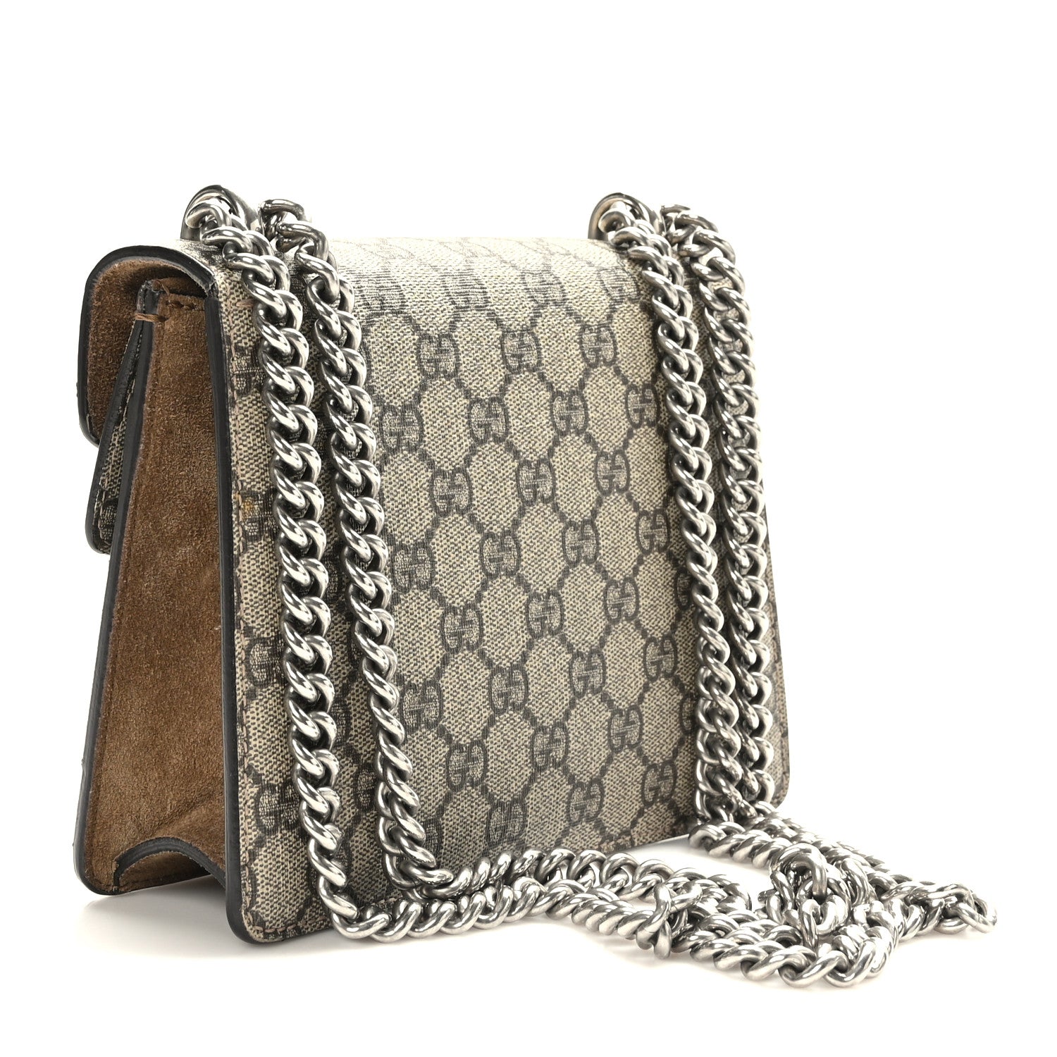 Gucci GG Supreme Monogram Mini Dionysus Shoulder Bag Taupe 3 of 9
