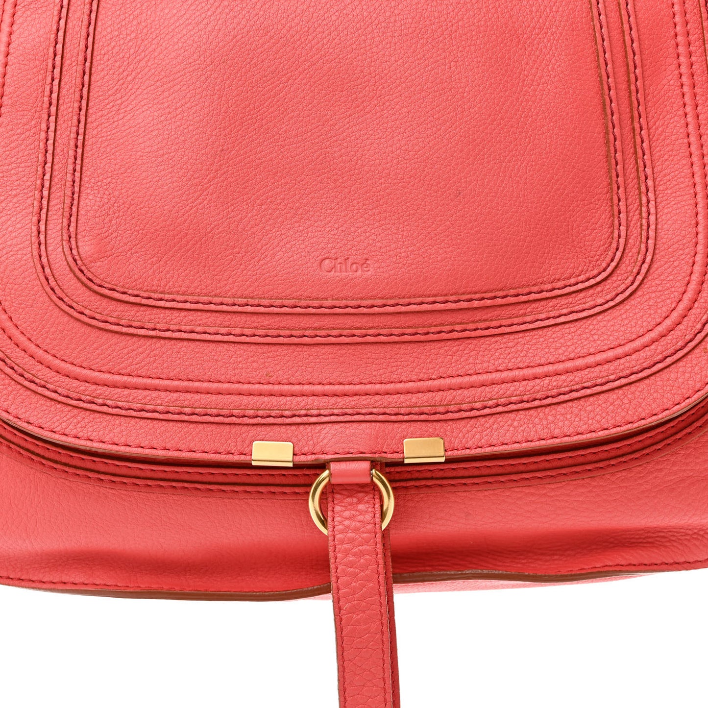 Calfskin Large Marcie Satchel Paradise Pink