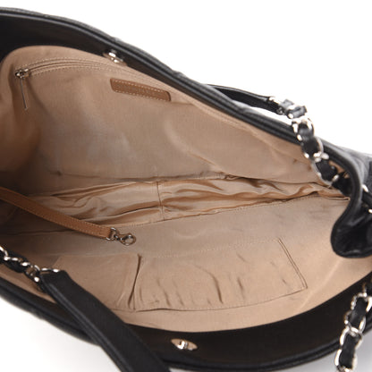 Chanel Caviar Quilted Expandable Zip Shoulder Bag Black 5 of 10