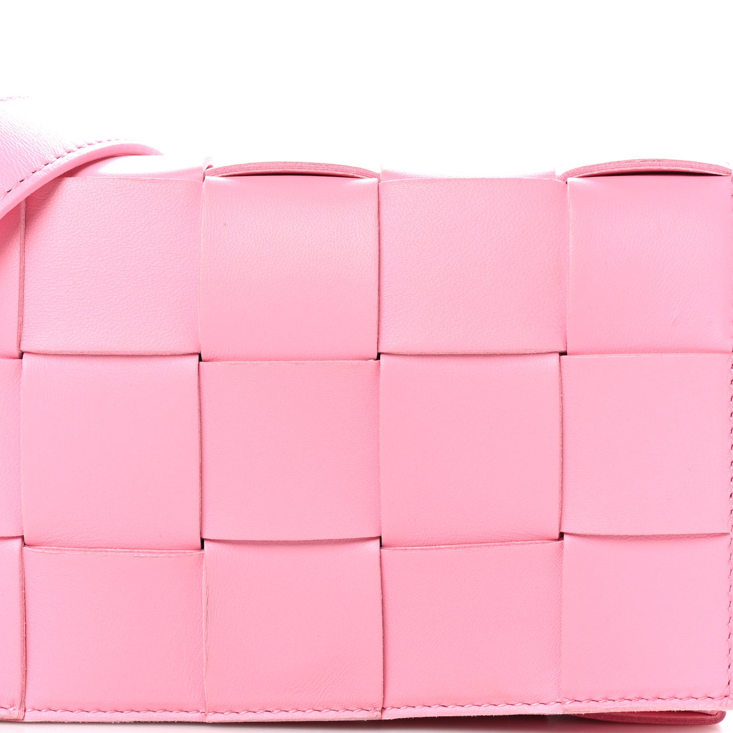 Lambskin Maxi Intreccio Small Cassette Crossbody Bag Ribbon