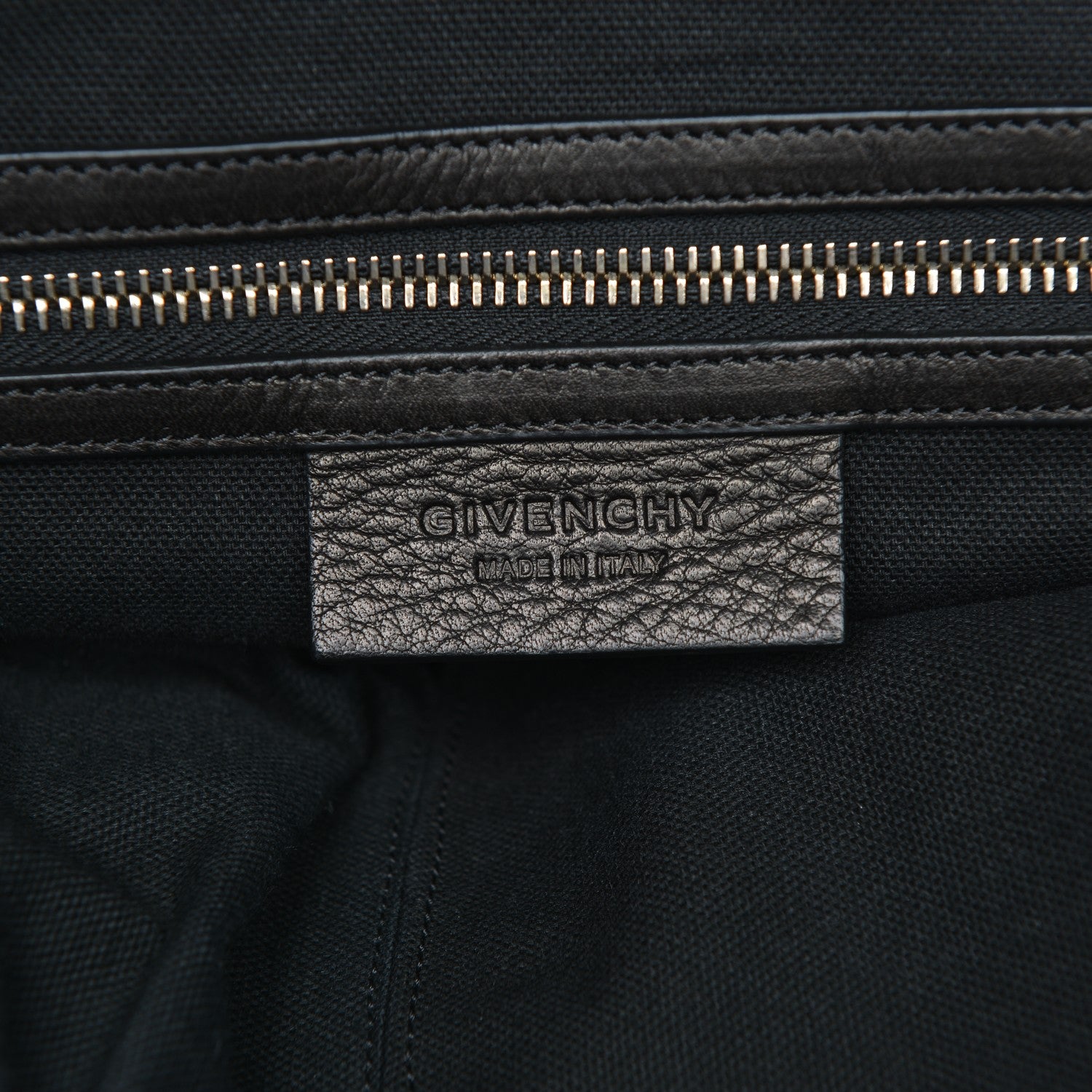Givenchy Grained Calfskin Medium Zip Animation Nightingale Black 6 of 7