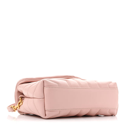 Saint Laurent Calfskin Y Quilted Monogram Toy Loulou Crossbody Bag Tender Pink 4 of 13