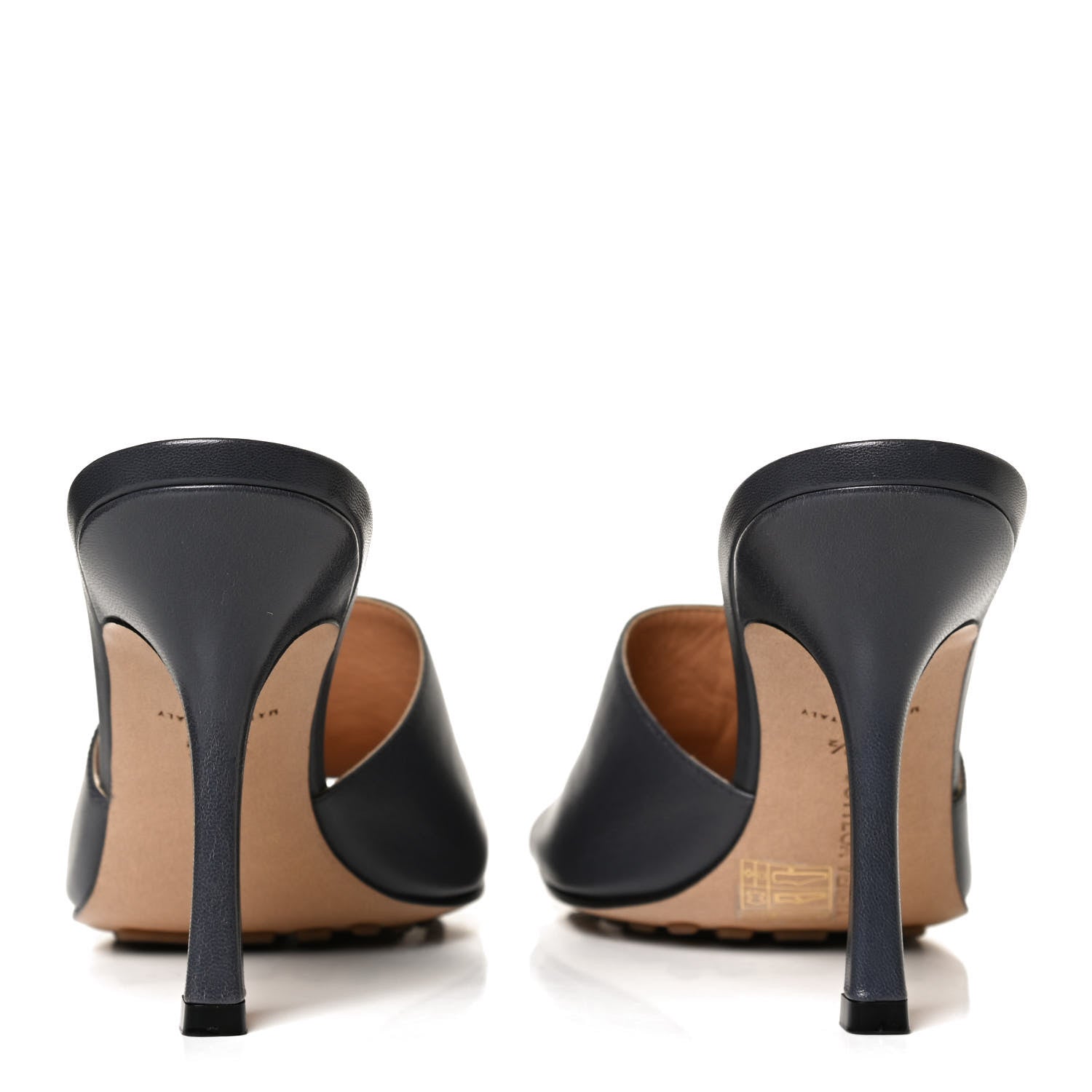 Bottega Veneta Lambskin Stretch Mule Sandals 38.5 Light Graphite 6 of 13