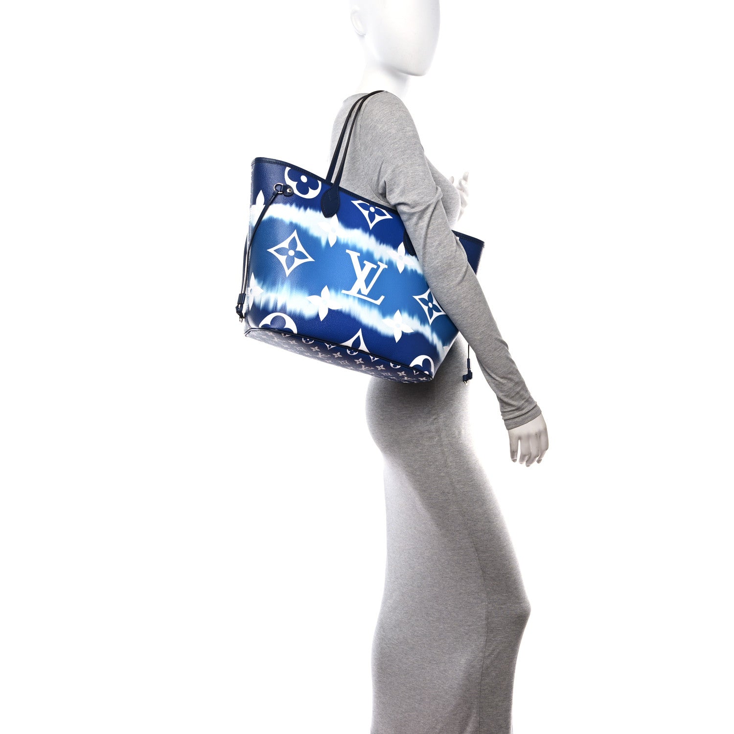 Louis Vuitton Monogram Escale Neverfull MM Blue 2 of 11