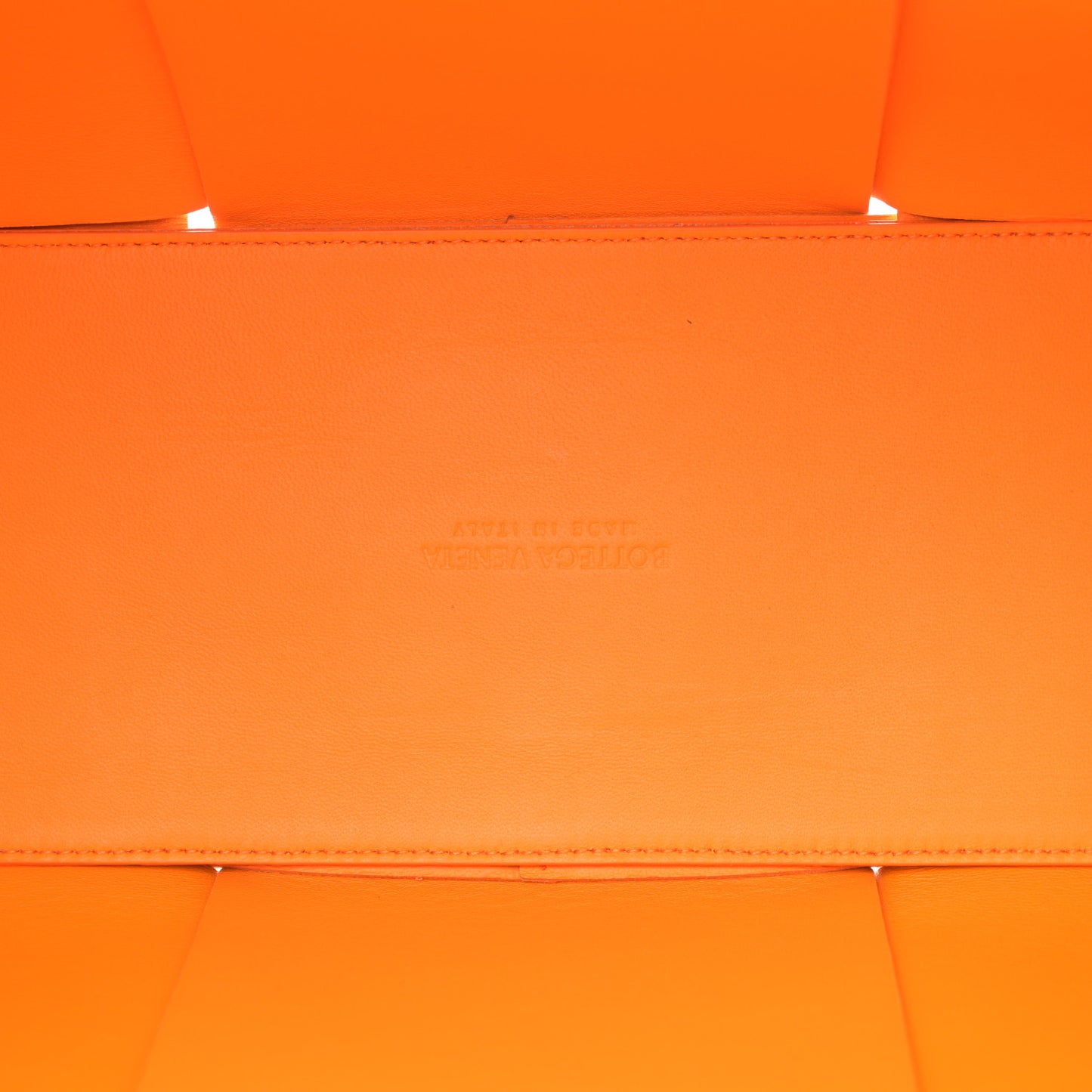 Nappa Maxi Intrecciato Medium Arco Tote Butter Tangerine Gold