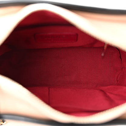 Chanel Aged Calfskin Quilted Small Gabrielle Hobo Beige Black 5 of 11