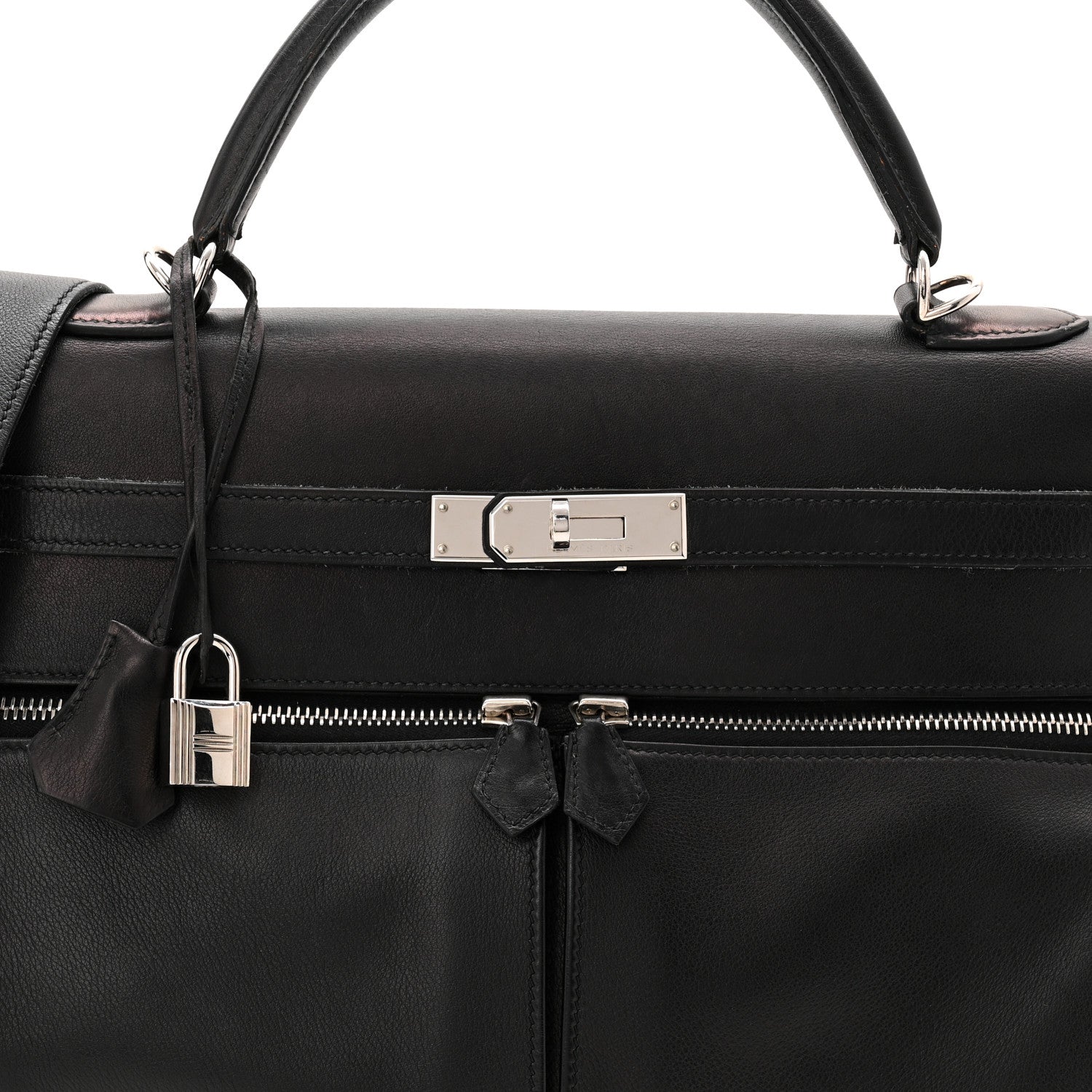 Hermes Swift Lakis Kelly 35 Black 8 of 11
