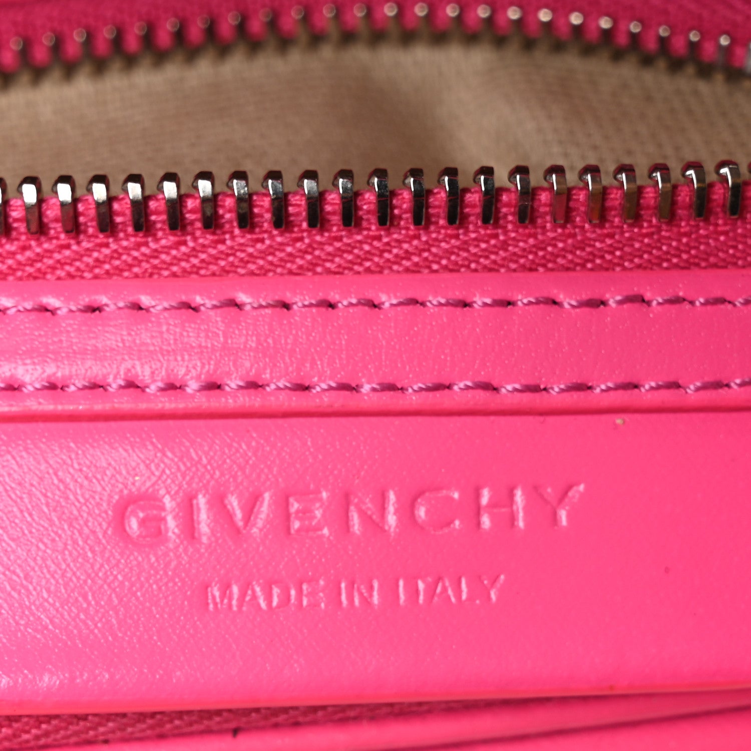 Givenchy Shiny Lord Calfskin Mini Antigona Shocking Pink 6 of 10