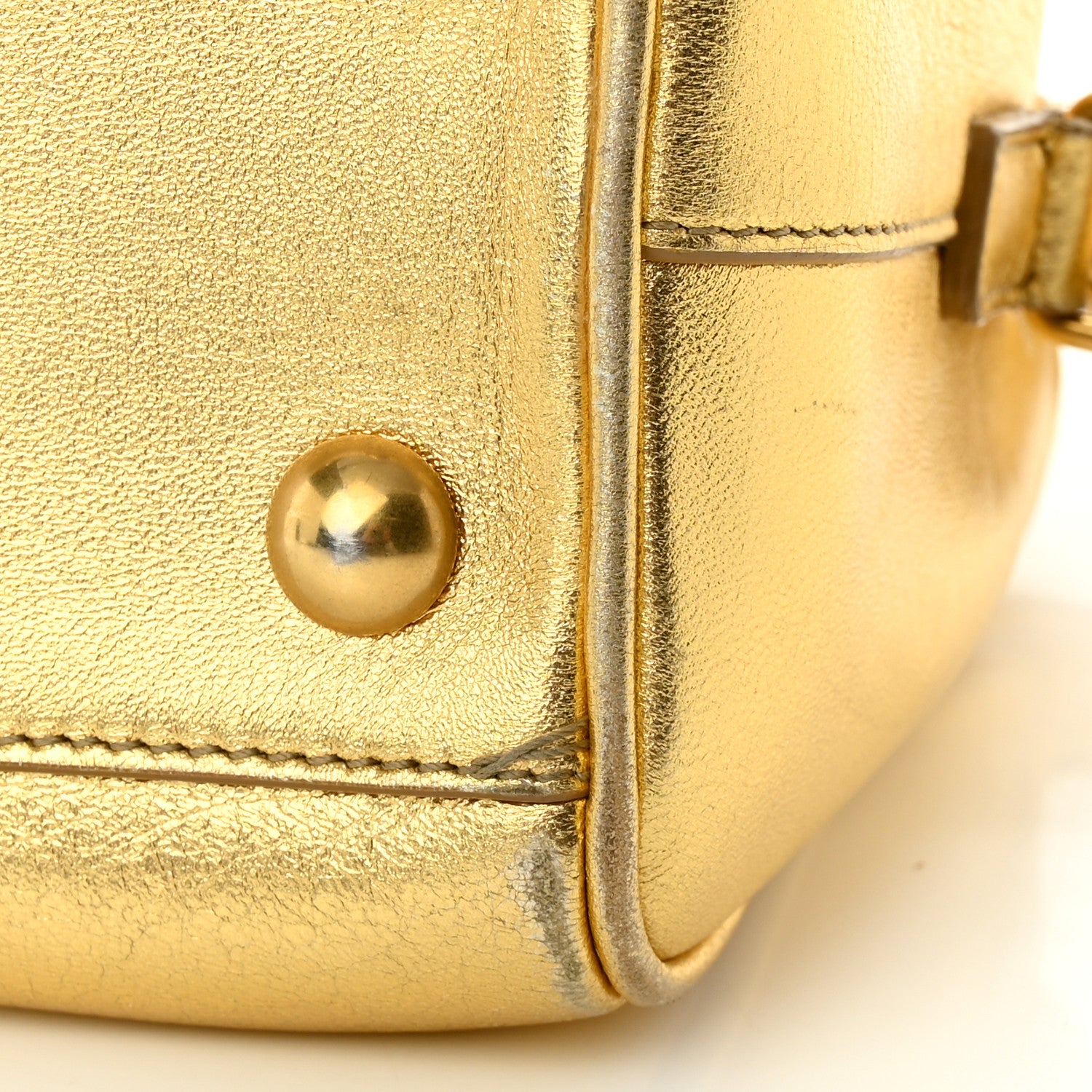 Saint Laurent Calfskin Classic Baby Duffle Gold 10 of 15