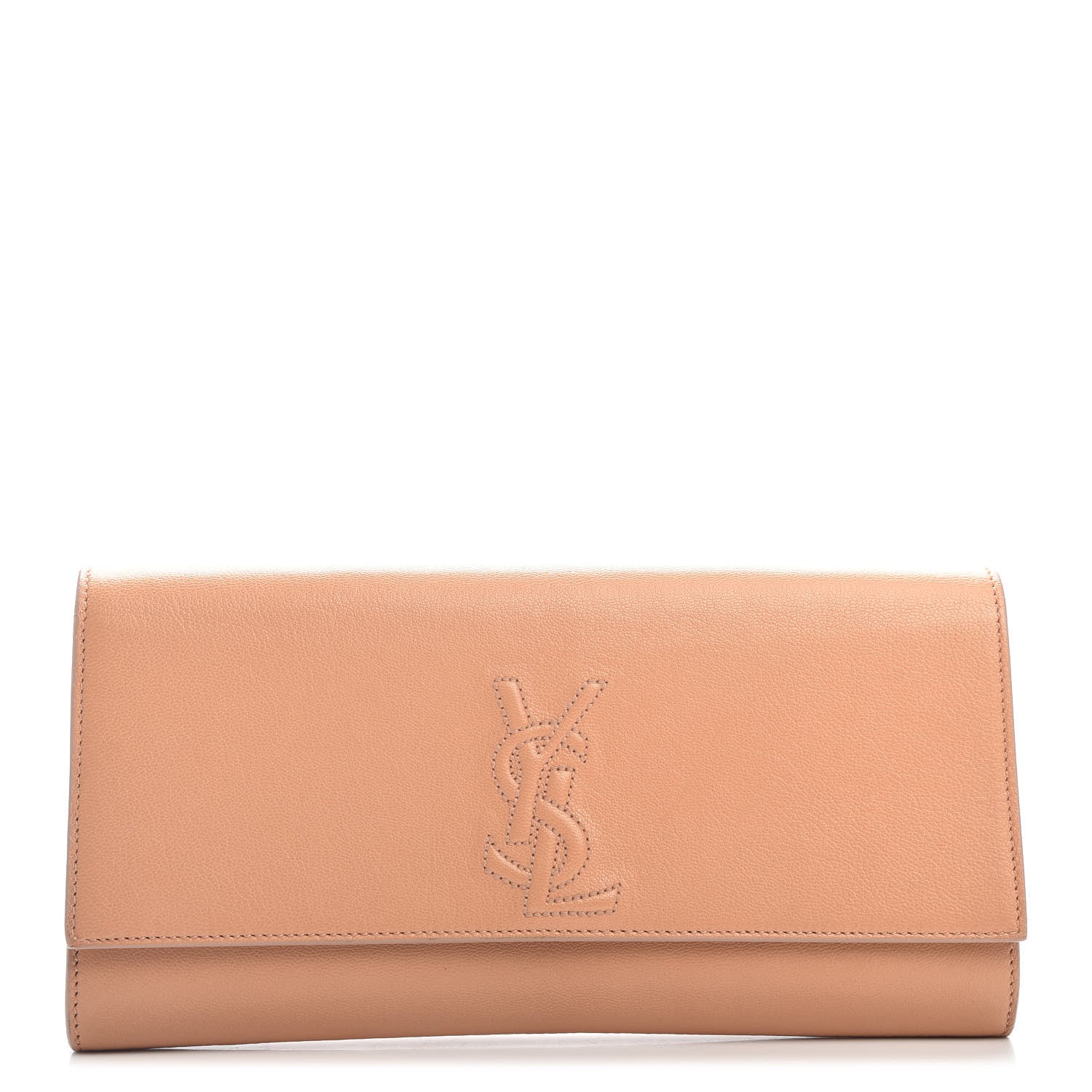 Saint Laurent Chevre Small Belle de Jour Clutch Beige 1 of 4