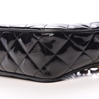 Chanel Patent Quilted Tassel Camera Case Black 13 of 14