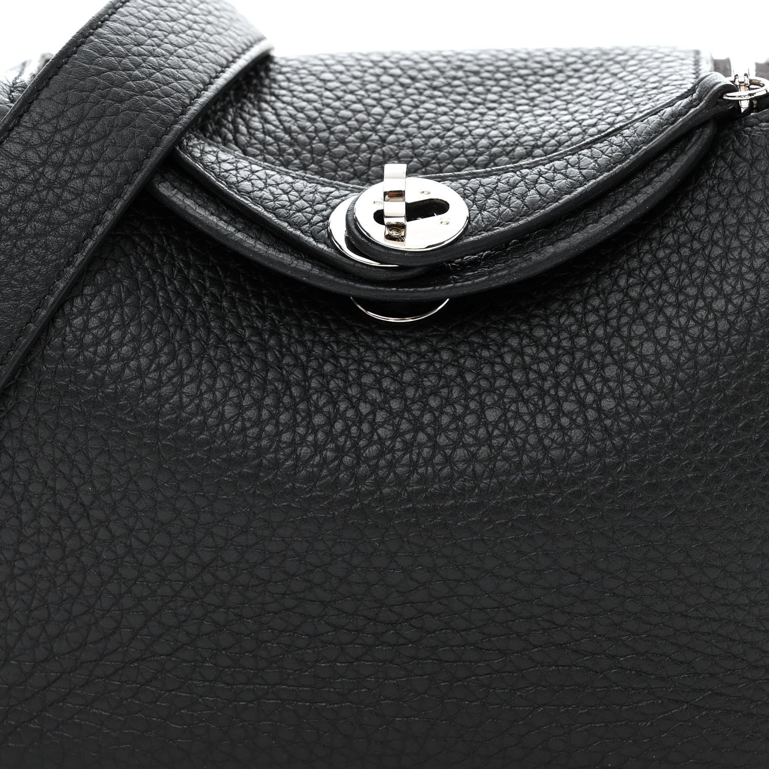 Hermes Taurillon Clemence Mini Lindy 20 Black 8 of 12