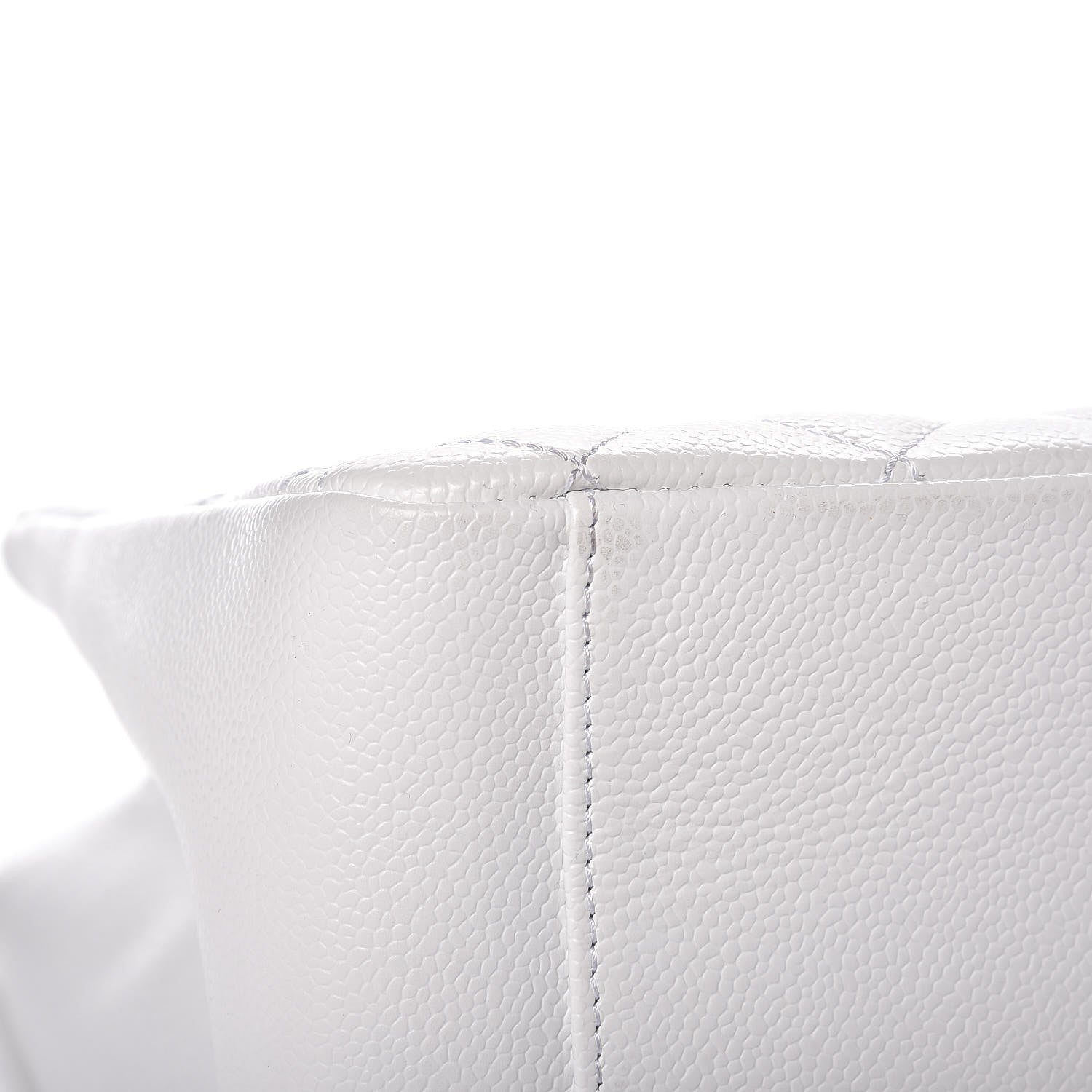 Chanel Caviar Quilted Grand Shopping Tote GST White 8 of 11