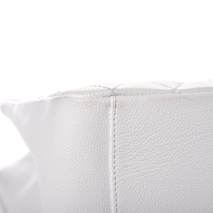 Chanel Caviar Quilted Grand Shopping Tote GST White 8 of 11