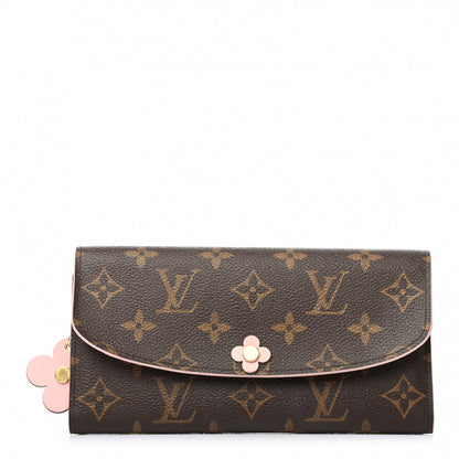 Louis Vuitton Monogram Bloom Flower Emilie Wallet Fuchsia 1 of 7