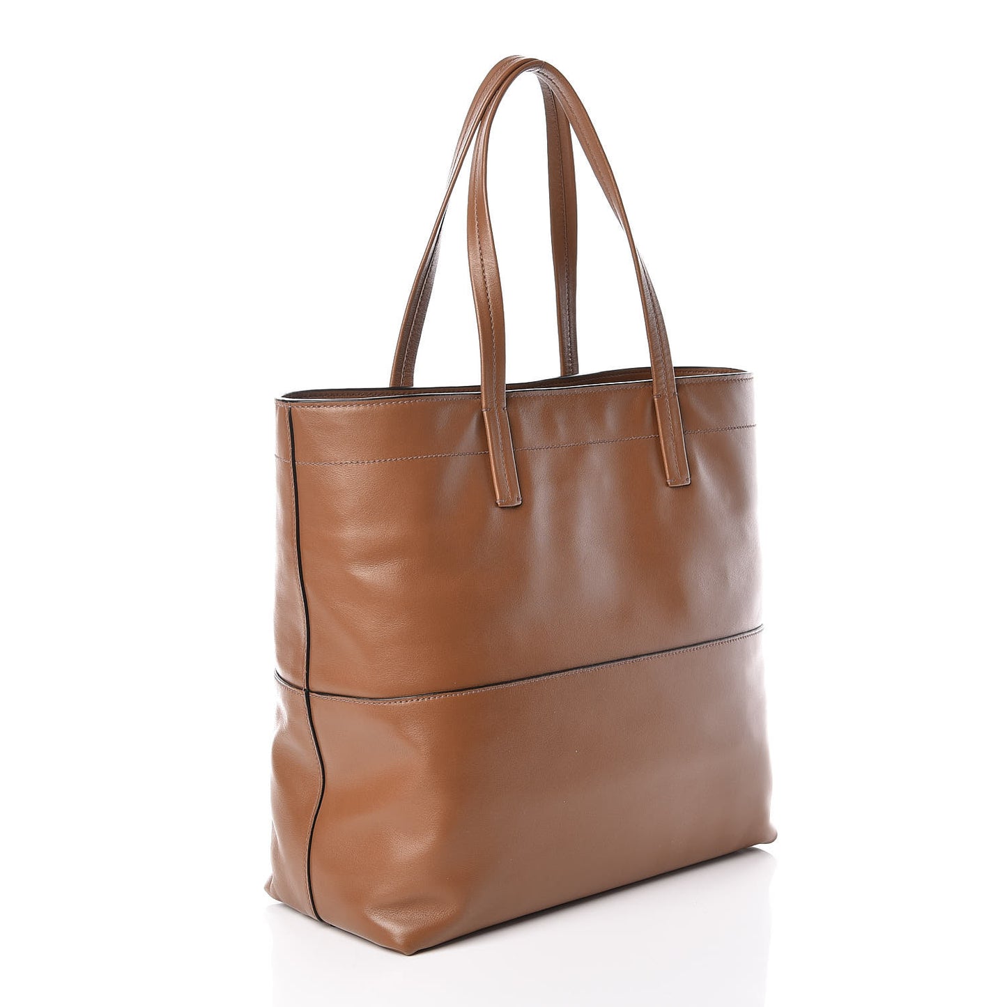 Vitello Soft Shopping Tote Cannella