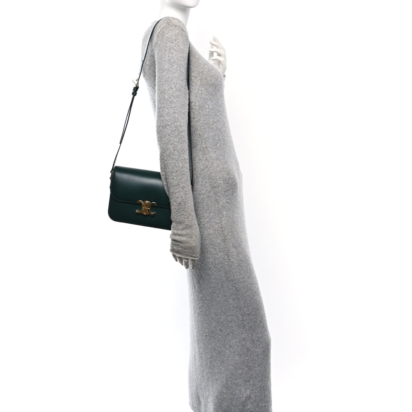 Shiny Calfskin Medium Triomphe Amazone