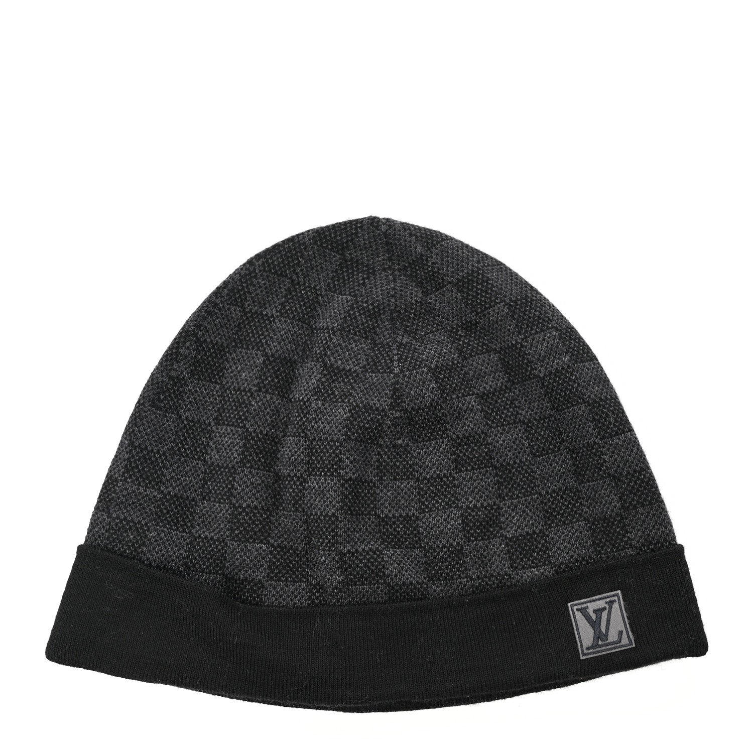 Louis Vuitton Wool Bonnet Petit Damier Graphite Beanie Hat 1 of 4