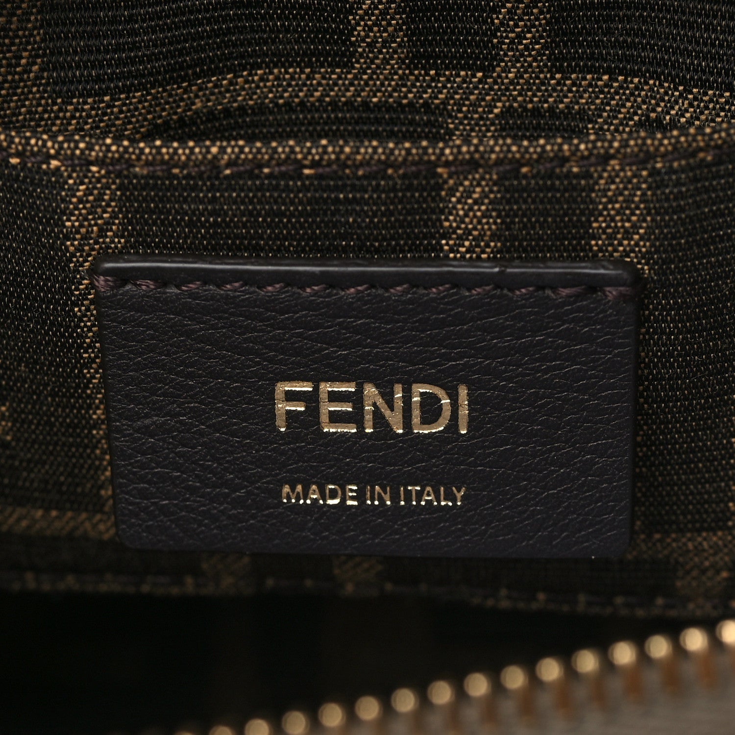 Fendi Vitello King Plexiglass Logo Embossed Mini By The Way Top Handle Boston Bag Tortora 5 of 6