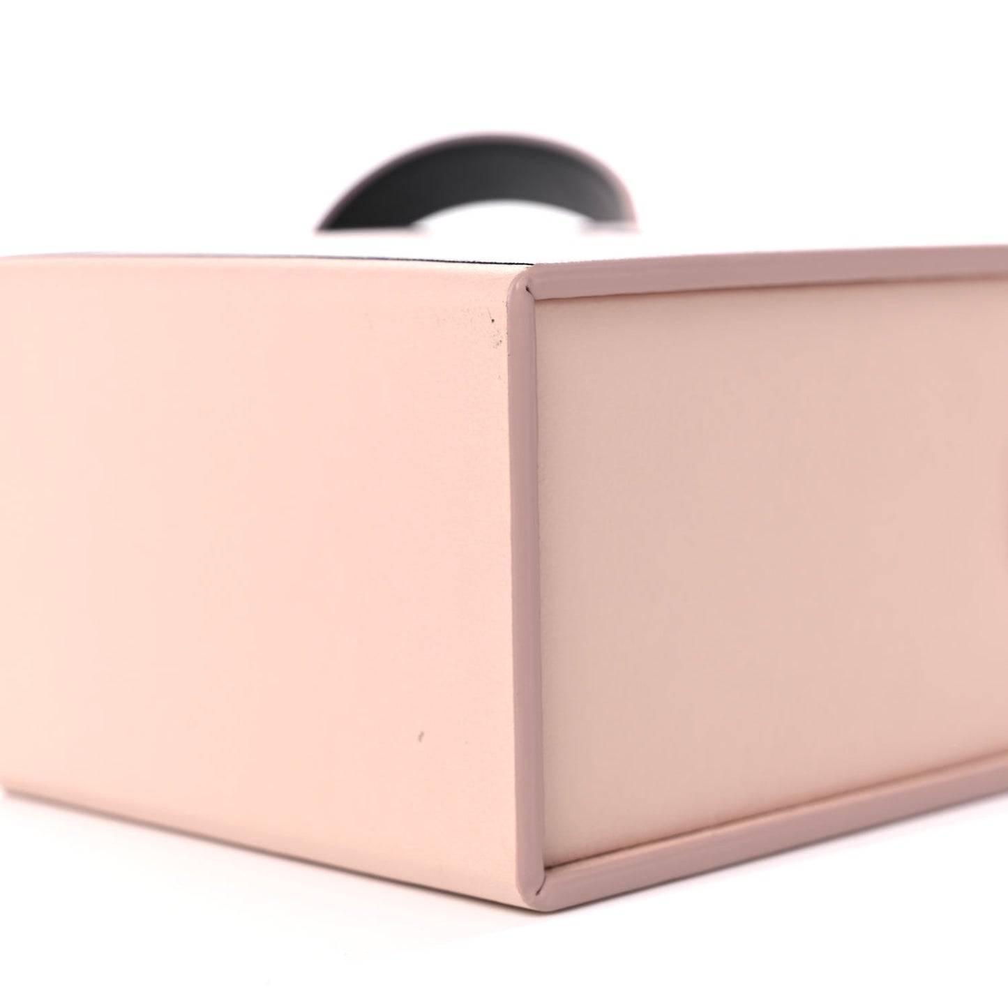 Vitello Fluffy Logo Vertical Box Rosa Quarzo Black