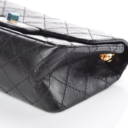 Chanel Aged Calfskin Quilted 2.55 Reissue Mini Flap Black 9 of 10