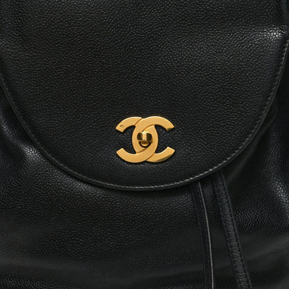 Chanel Caviar CC Backpack Black 10 of 12