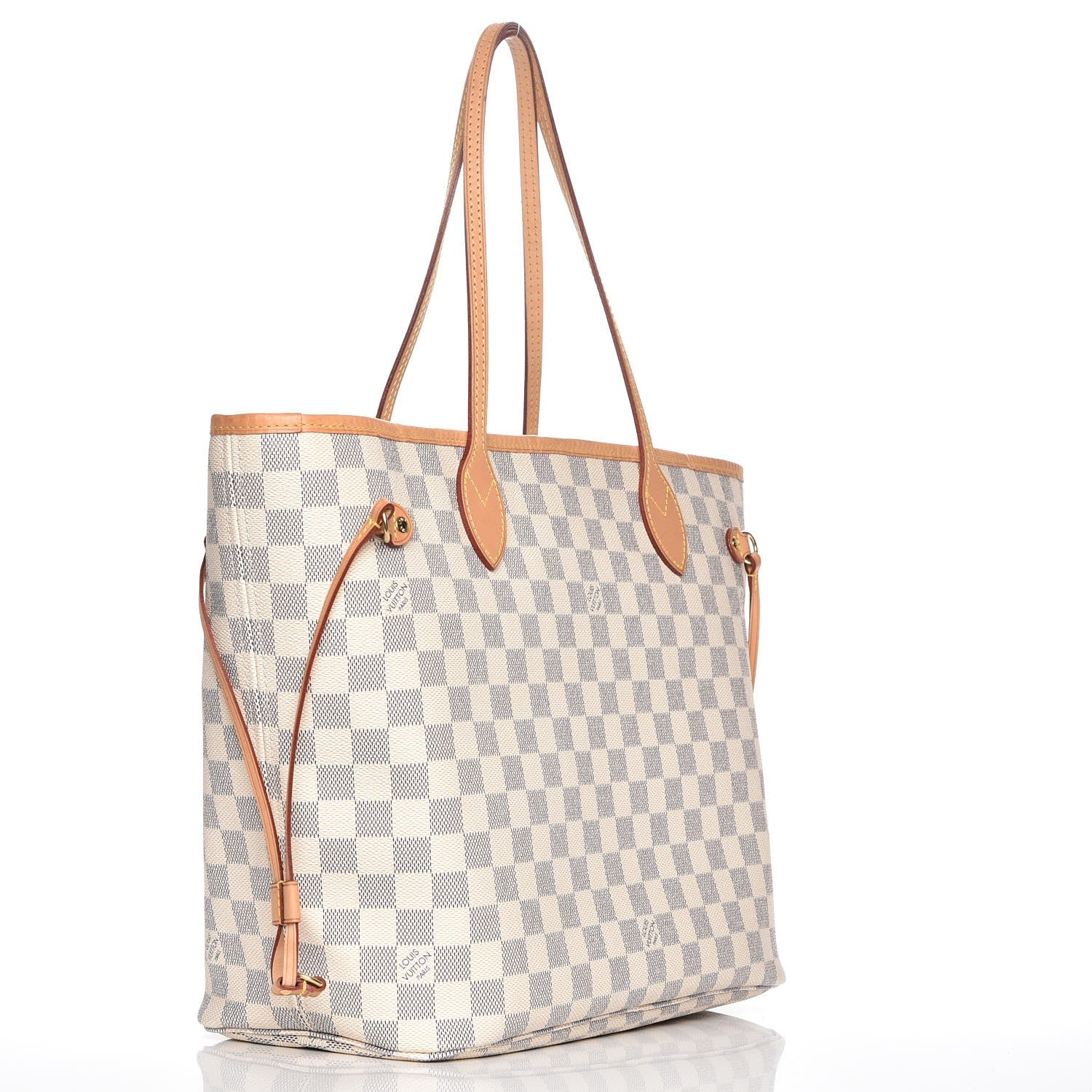 Louis Vuitton Damier Azur Neo Neverfull MM Rose Ballerine 3 of 8