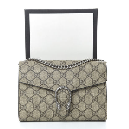 Gucci GG Supreme Monogram Mini Dionysus Chain Wallet Beige Black 11 of 11