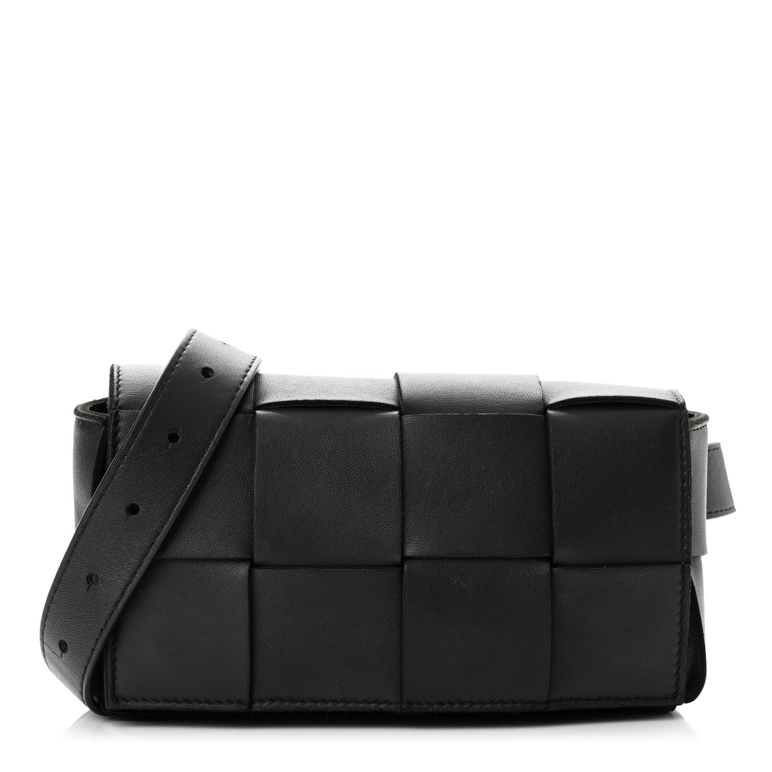 Bottega Veneta Nappa Maxi Intreccio The Belt Cassette Bag Black 1 of 9