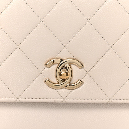Chanel Caviar Quilted Medium Business Affinity Flap White 8 of 12