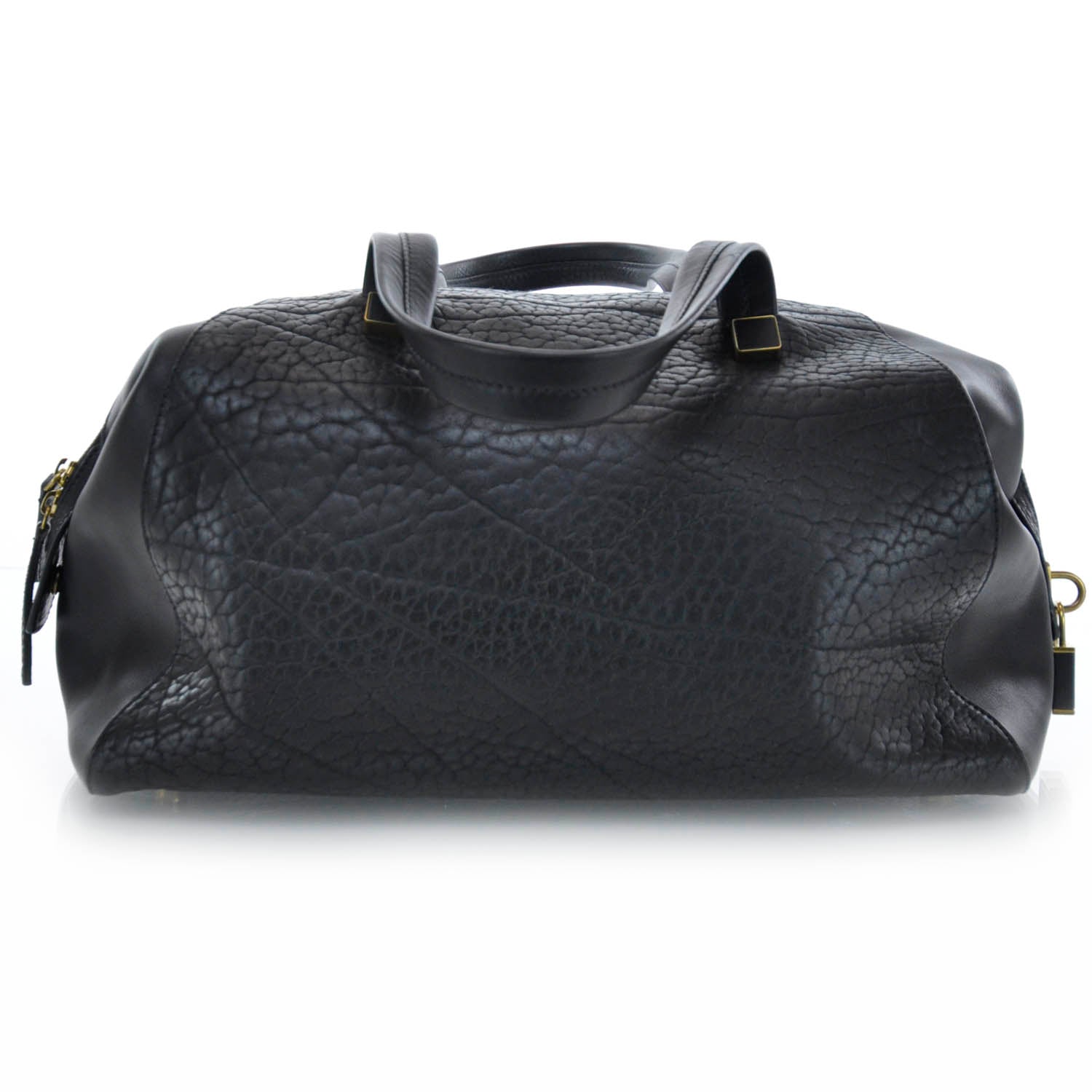 Celine Bullhide Leather Boston Black 3 of 8