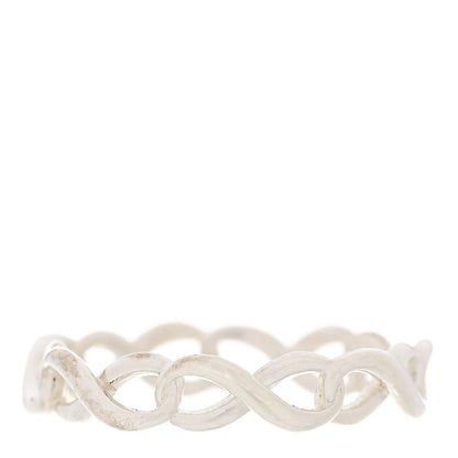 Tiffany Sterling Silver Narrow Infinity Band Ring 49 5 3 of 6
