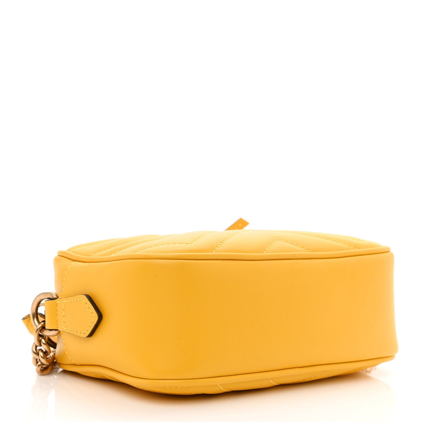 Calfskin Matelasse Mini GG Marmont Chain Shoulder Bag Stone Topaz