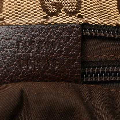 Gucci Monogram Web Small Flat Messenger Bag Brown 8 of 14