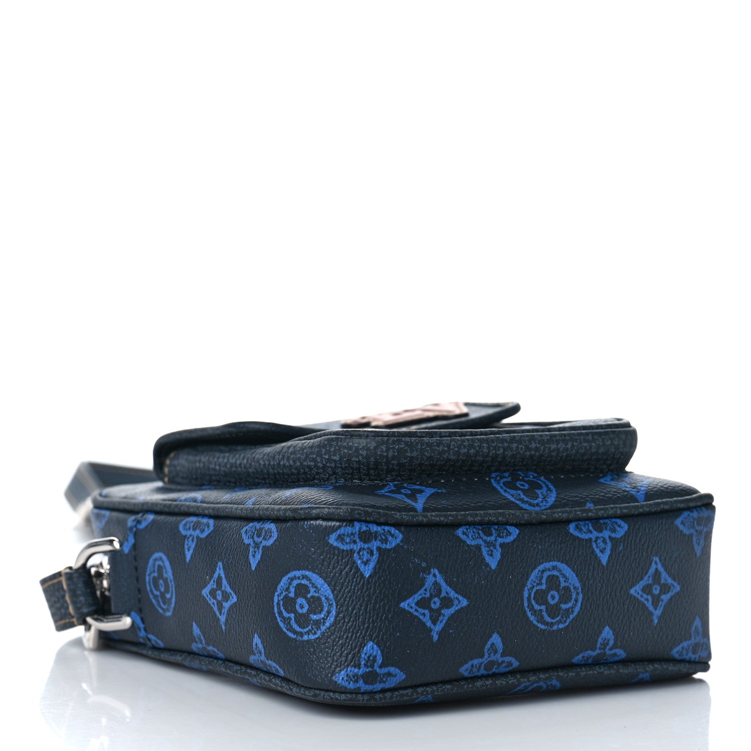 Louis Vuitton Monogram Macassar Christopher Wearable Wallet Blue 3 of 8