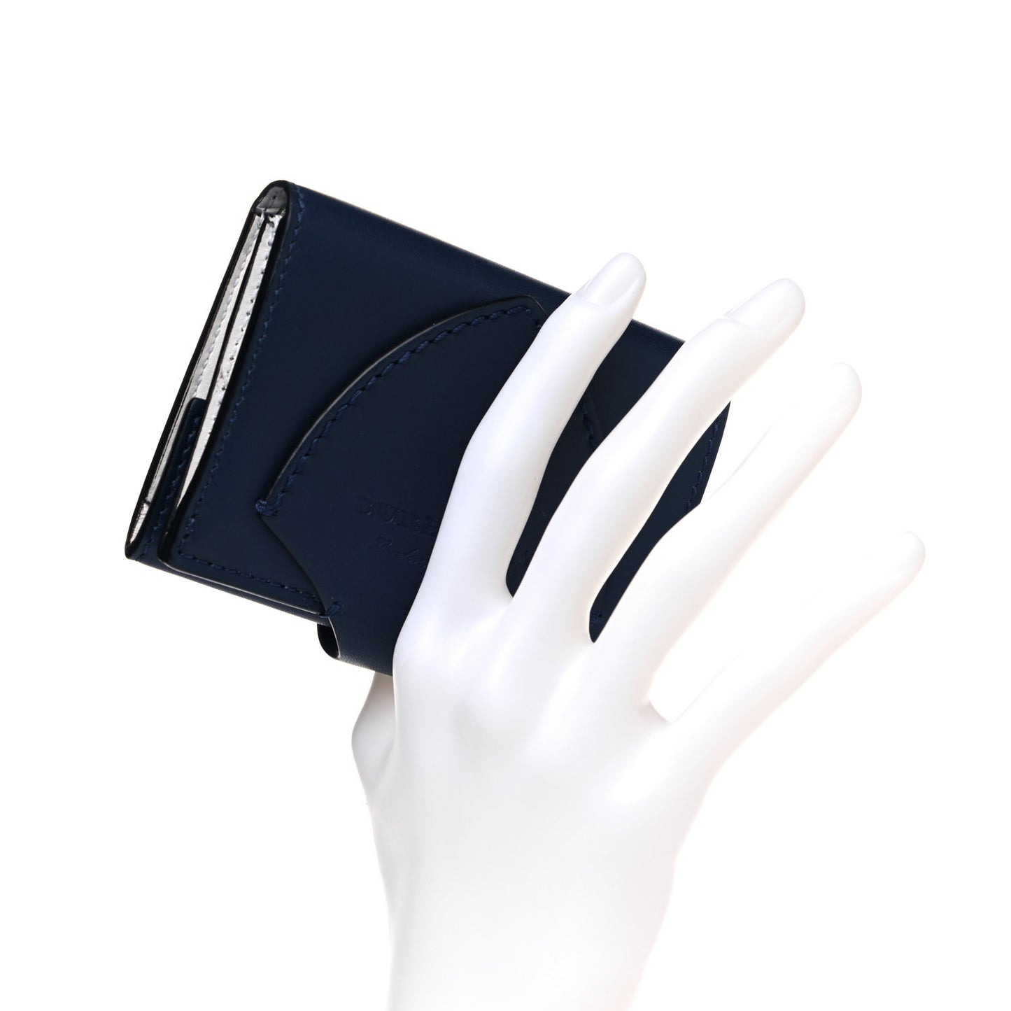 Calfskin Harlow Bifold Wallet Indigo