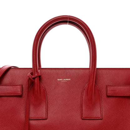 Saint Laurent Calfskin Small Sac De Jour Lipstick Red 5 of 12