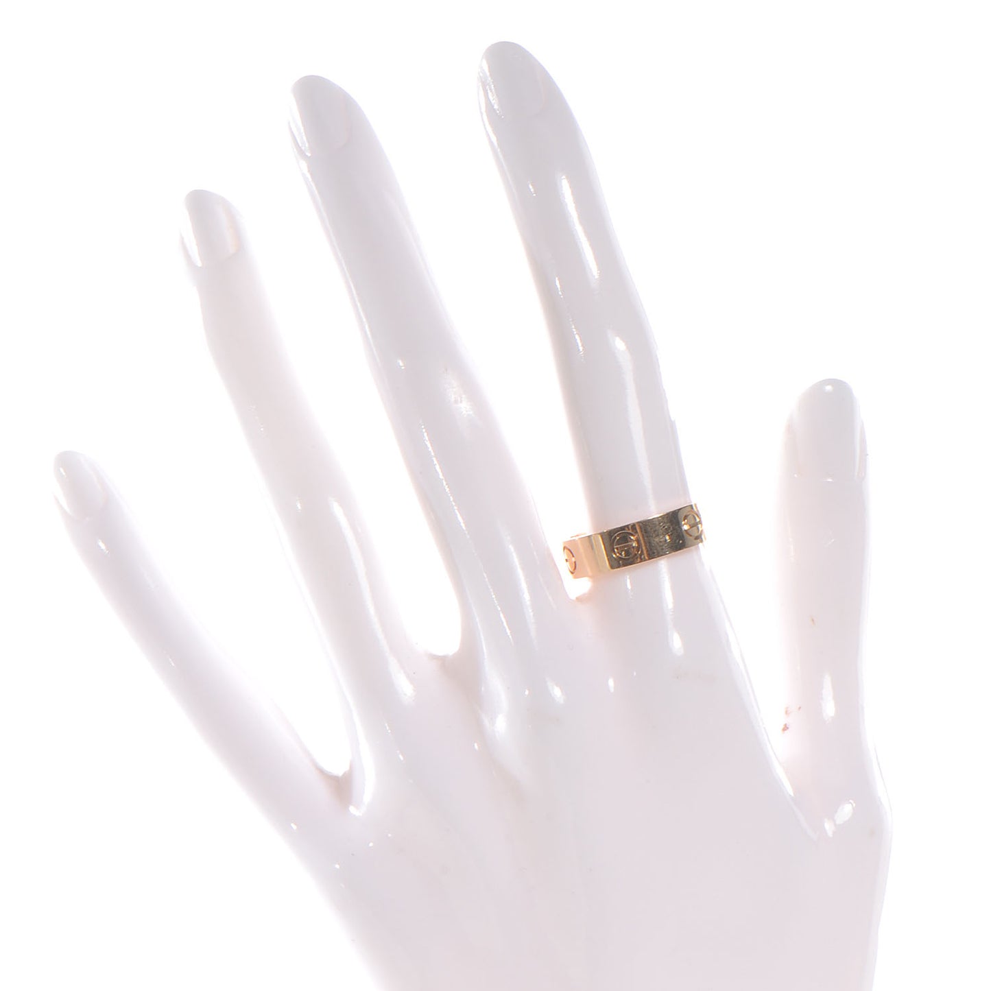 18K Yellow Gold 5.5mm LOVE Ring 55 7.25