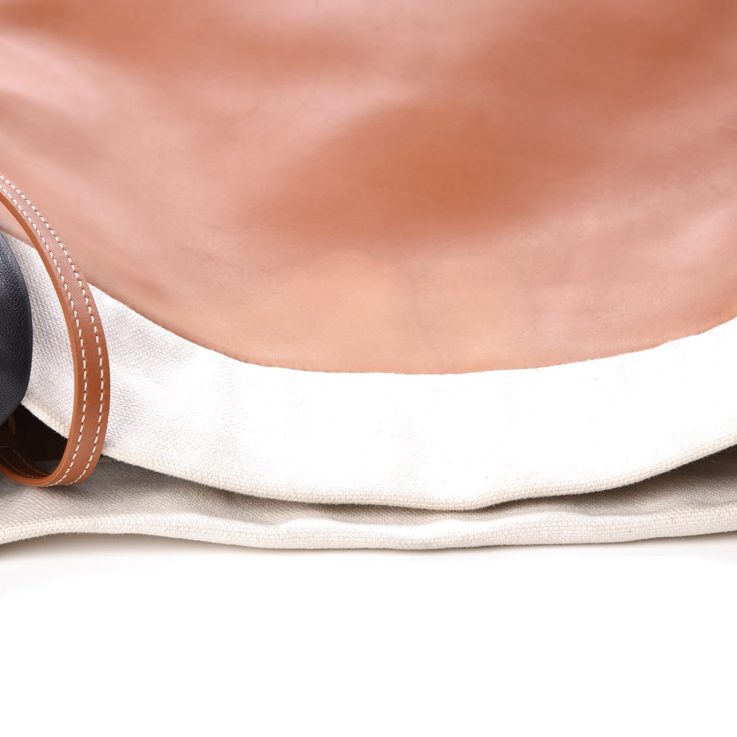 Lambskin Calfskin Band Twisted Cabas Tan