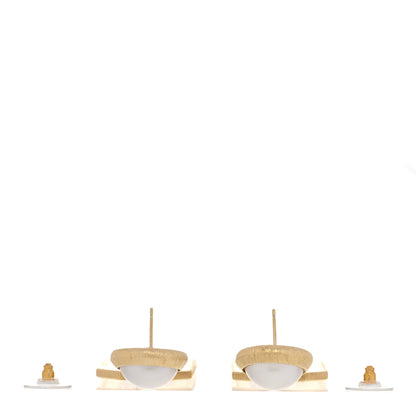 Chanel Pearl CC Tags Drop Earrings Gold 3 of 5
