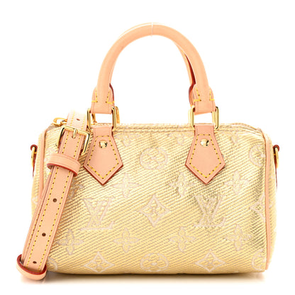 Louis Vuitton Monoglam Nano Speedy Beige 1 of 10